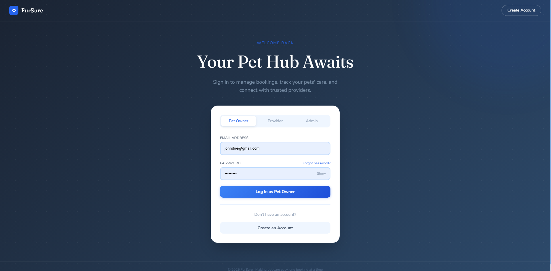 FurSure project screenshot